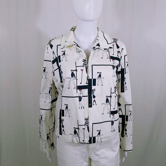 Vintage Tail Parisian Style Zip Up Jacket Size Medium - Picture 2 of 6